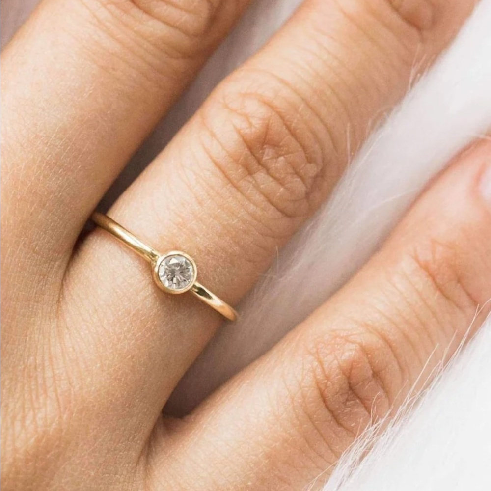 Tobi Gold Filled Ring Solitaire